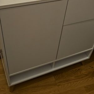 Home 53 Moderne Kommode in Weiss (inkl. Montage) – Push-to-Open